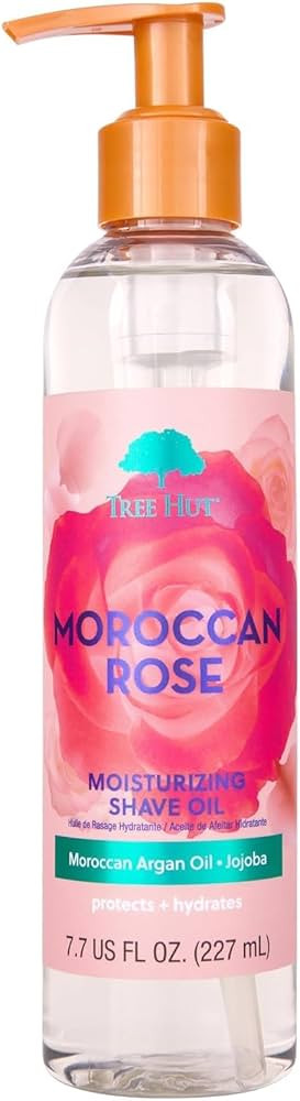 Tree Hut Moroccan Rose Moisturizing Shave Oil, Hydrating Gel-to-Oil Formula for a Smooth Shave, F... | Amazon (US)