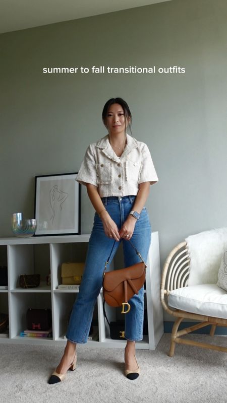 A few parisian inspired summer to fall transitional outfit ideas that are also work and back to school appropriate! 🌤️ 

#LTKworkwear #LTKstyletip #LTKSeasonal