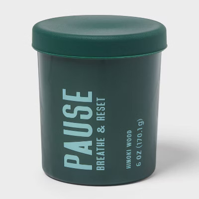 Pause Hinoki Wood Jar Candle 6oz - Room Essentials™ | Target