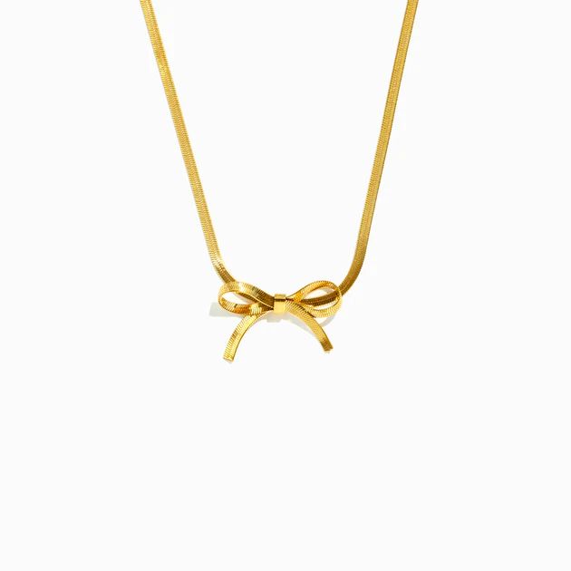 Bond That Strengthens Over Time Bow Tie Necklace | Storyjewellery