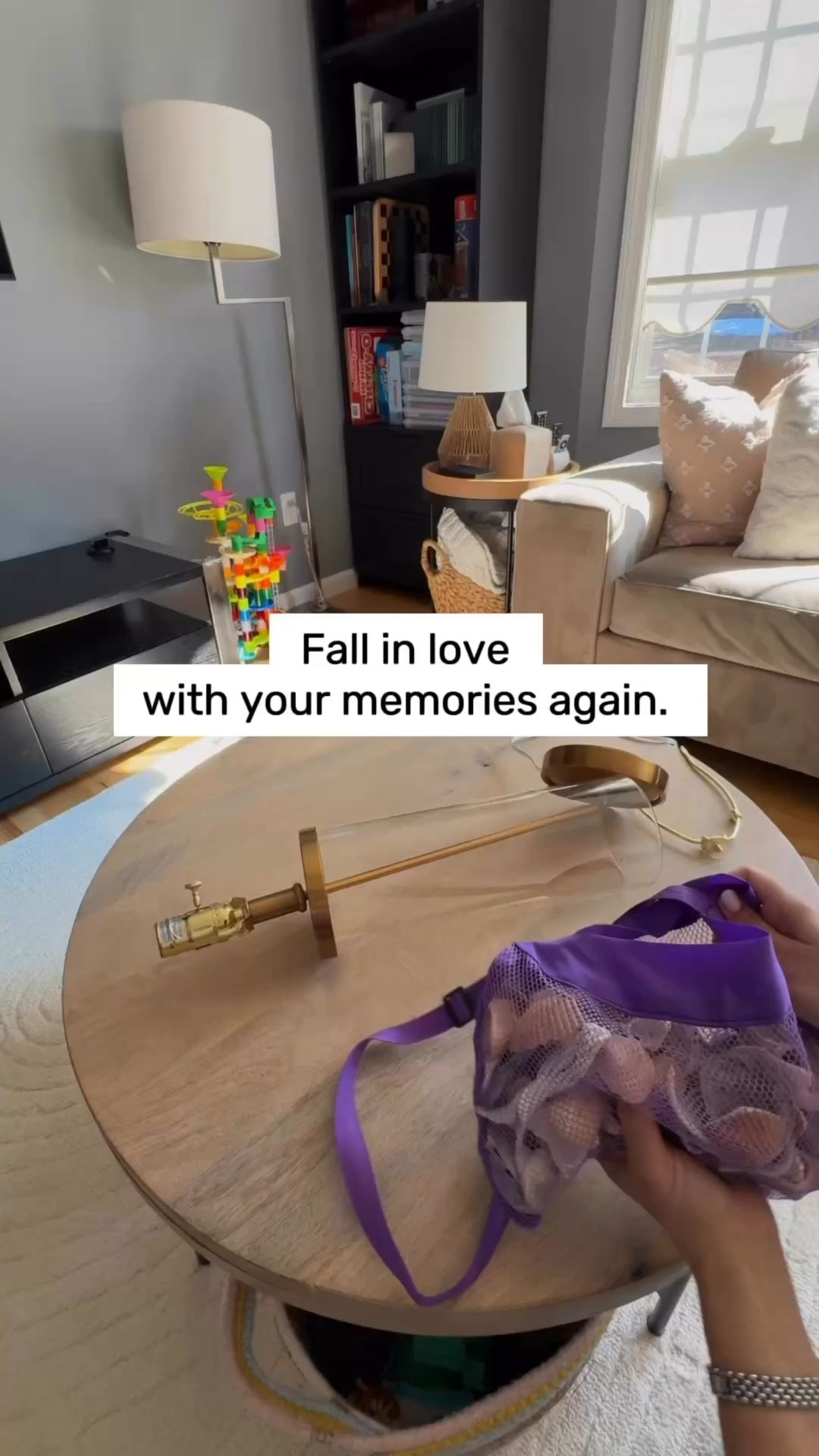 Fillable table lamp with seashells from family beach trips.
A simple way to display vacation memories and beach decor instead of storing shells in boxes or the garage.
Clear memory lamp idea for coastal home decor and sentimental keepsakes.

#LTKmomlife #LTKHome #LTKSpringSale