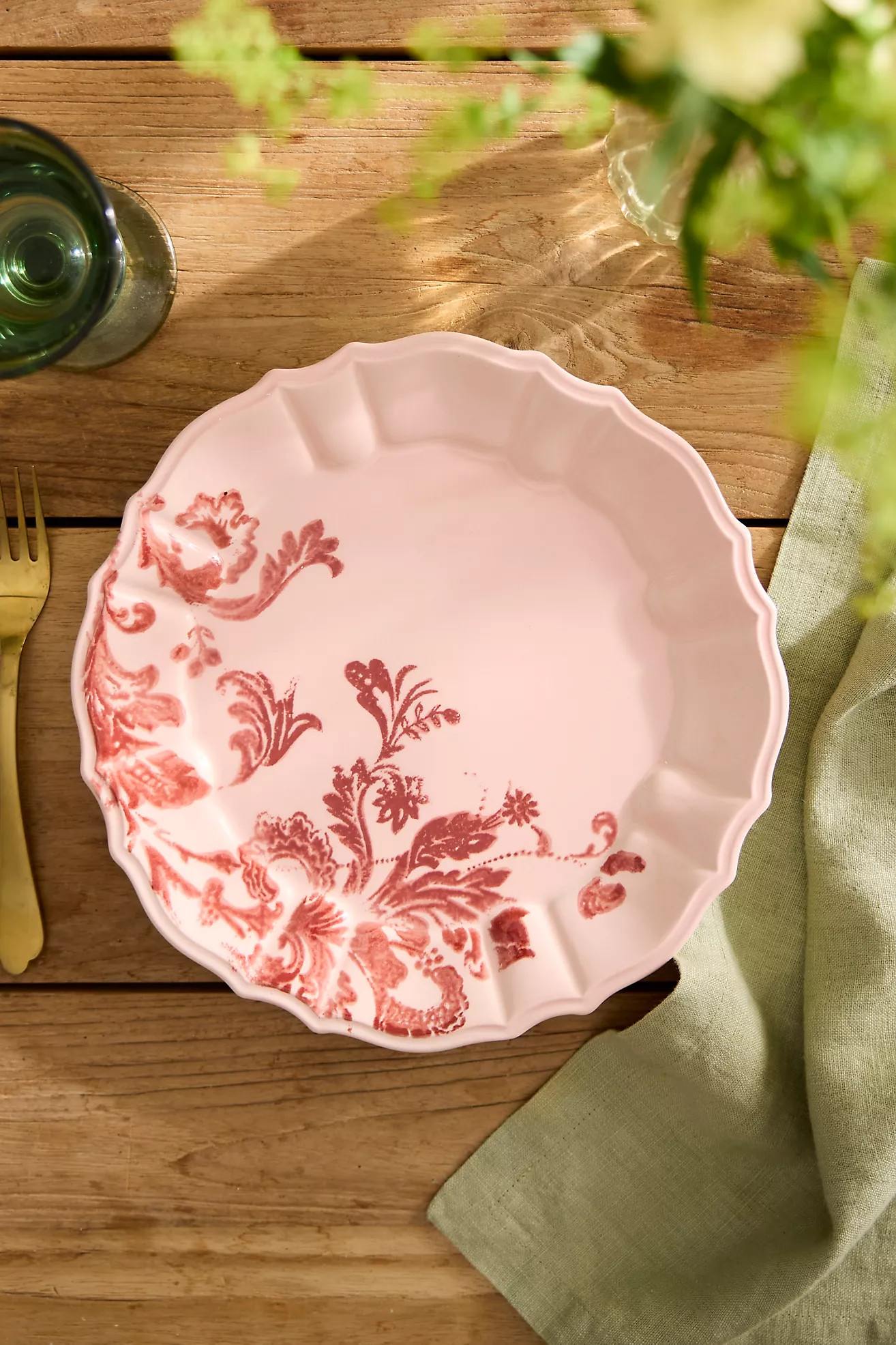 Botanical Silhouette Dinner Plate | Terrain