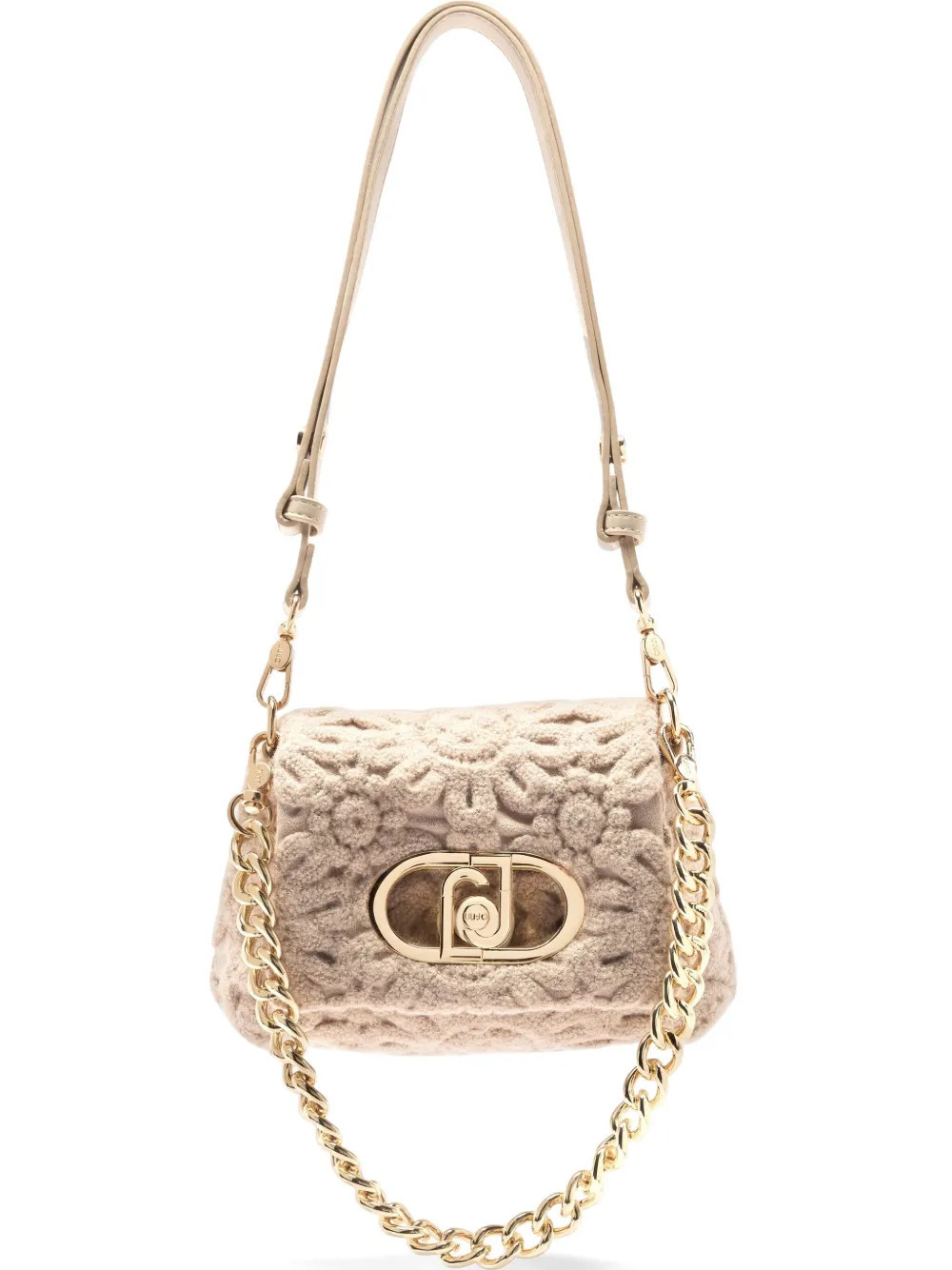LIU JO LaPuffy embroidered chain-strap mini bag - Neutrals | Farfetch Global