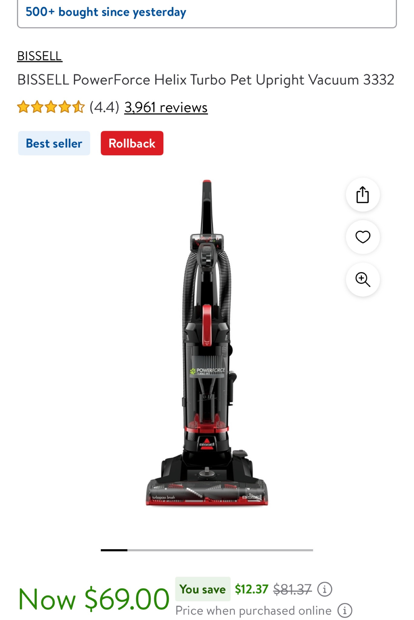 BISSELL PowerForce Helix Turbo Pet Upright Vacuum 3332

#LTKhome #LTKSeasonal #LTKsalealert