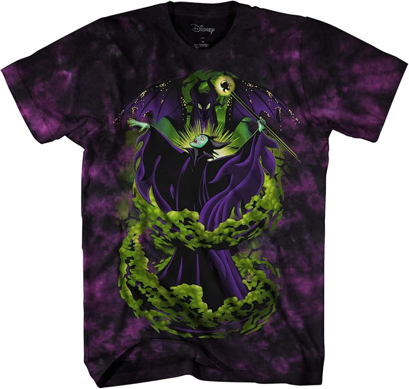 Disney Maleficent Transforming Dragon Tie Dye Adult T-Shirt | Amazon (US)
