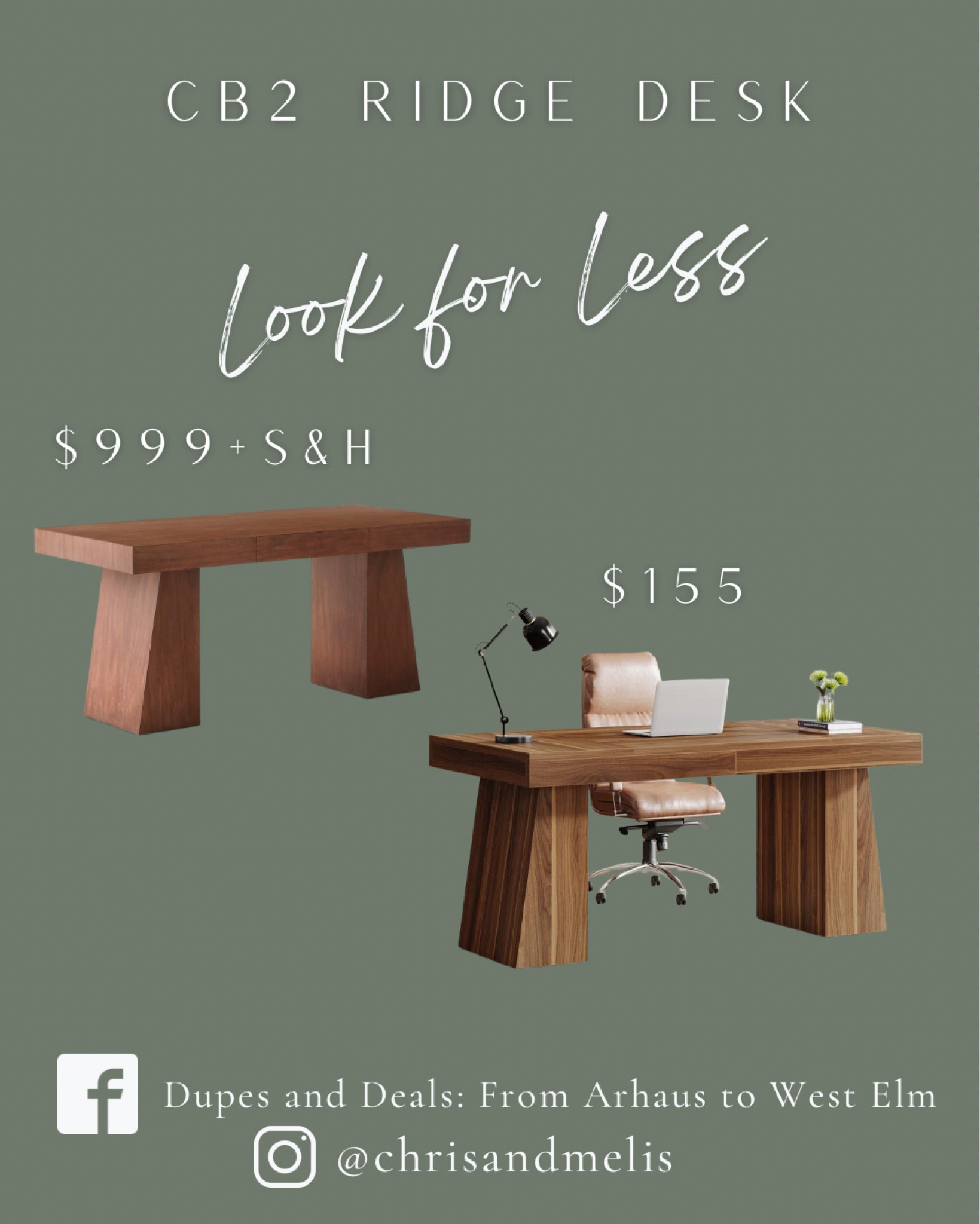 Y’all how good is this dupe for $155! I’ve never seen a lookalike for this desk SO cheap!!