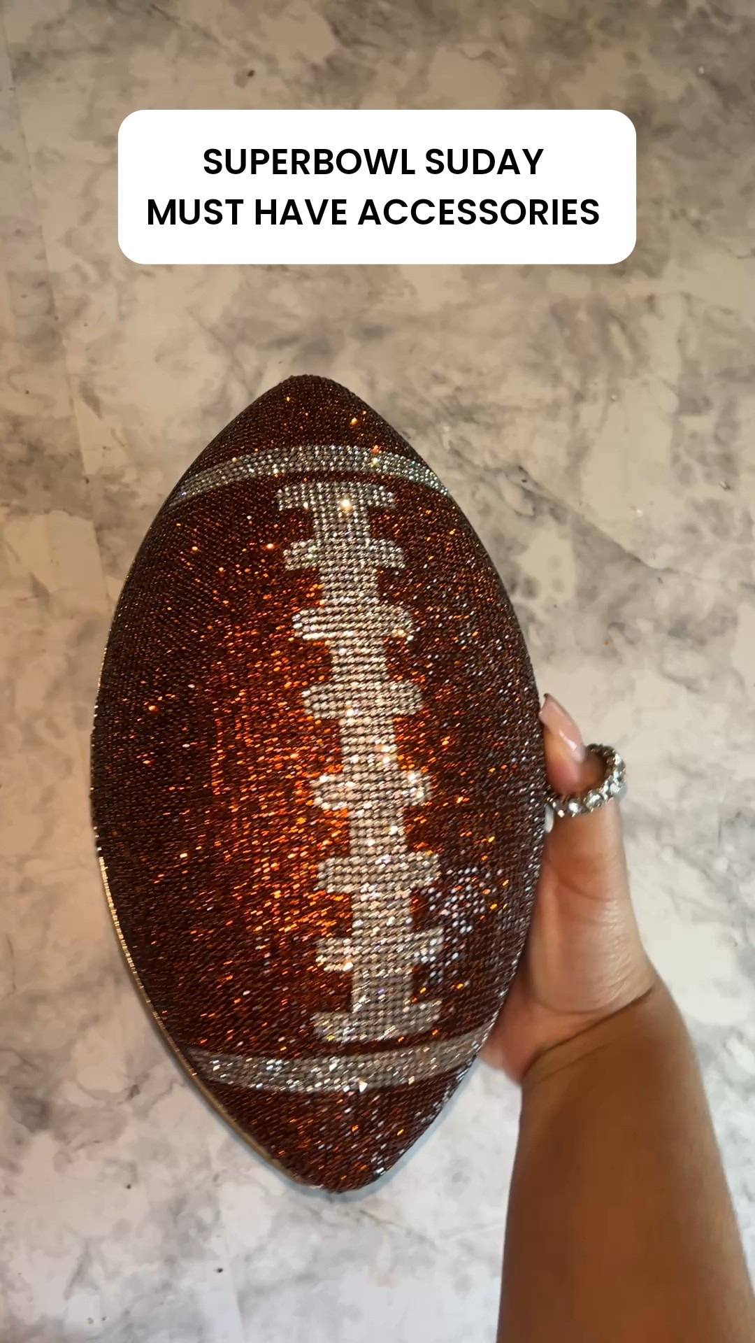 Game day girlies! Looking for a football themed outfit ? I’m already planning my Super Bowl Sunday outfit that’s cute but cold weather friendly!! You know have a collection of rhinestone purses this is SO Roomy it fits my digital camera and my phone! It’s too big for a stadium but perfect for home decor or watch party outfit bar going out club outfit !  Should I post outfit ideas?? 

#LTKgrwm #LTKootd #LTKActive