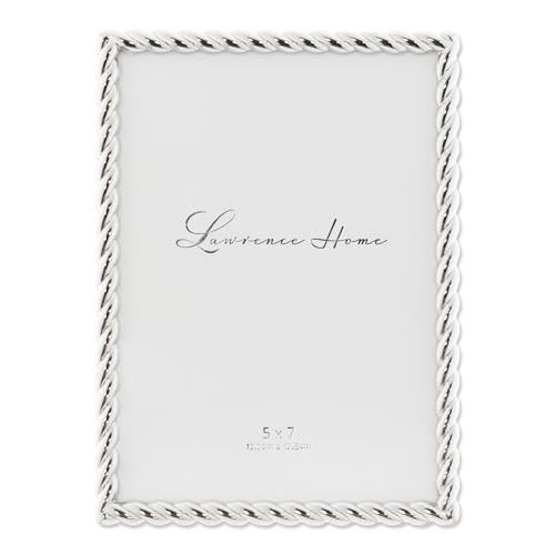 Lawrence Frames Rope Design Metal Frame, 5x7, Silver | Amazon (US)