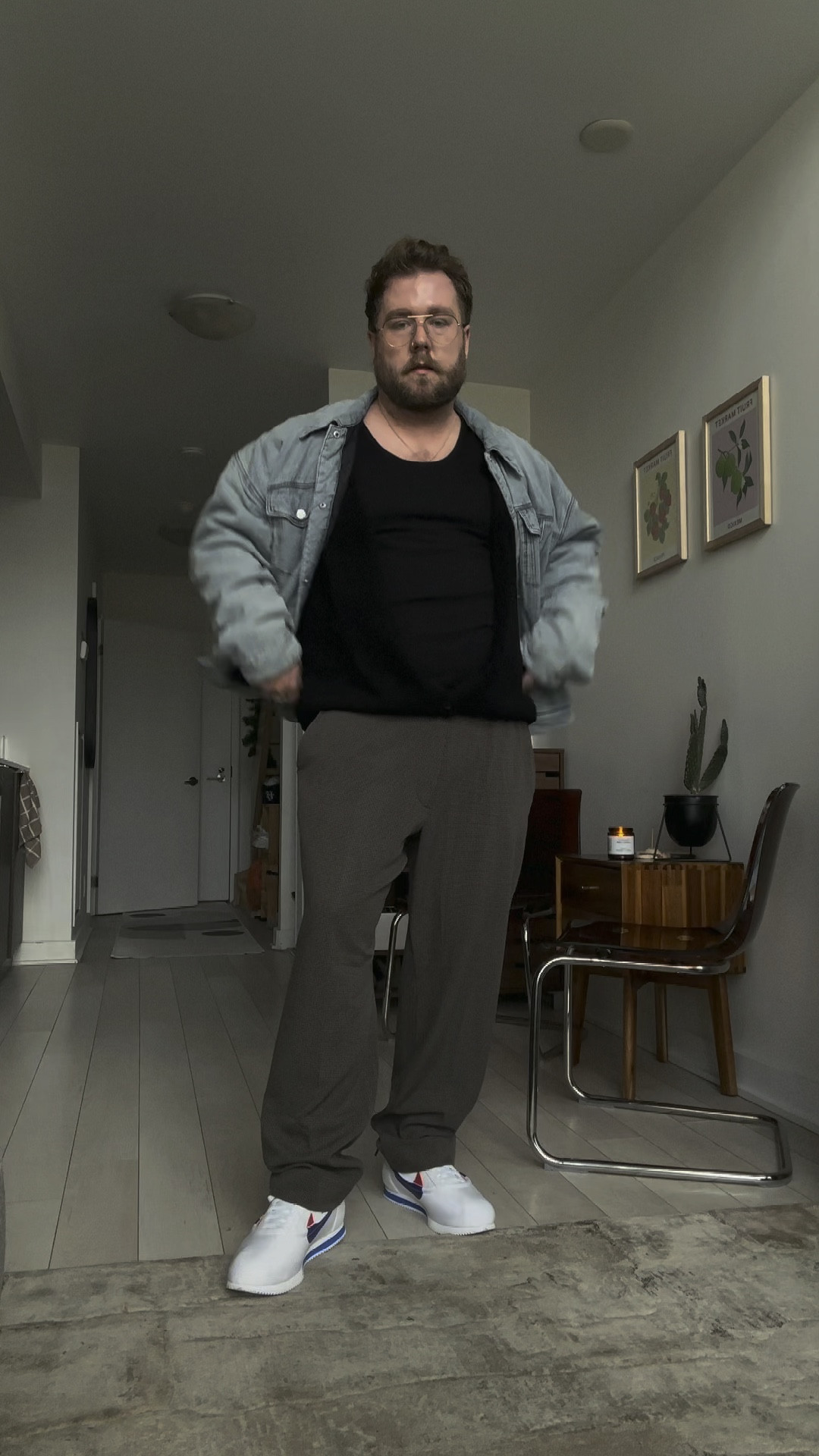 OOTD 
Styling @clot x @nike Cortez 

I’ve been obsessed with these @abercrombie pull on pants  and I have so many pairs now. Truely my fav. 
Pairing them with a simple black undershirt from Amazon and @kuwallatee cardigan.

Rings are @clocksandcolours 
Fragrence is @aasstteerriisskk 
Glasses are @baileynelsonca 
Underwear is @saxxunderwear 
 

#ootd #grwm #streetstyle #streetwear #mensfashion #menstyle #2xl #bigguy #baggy #cozyfashiontrend #sweater #plussize #sneakers #nike #clotxnike #casual

#LTKmidsize #LTKVideo #LTKmens