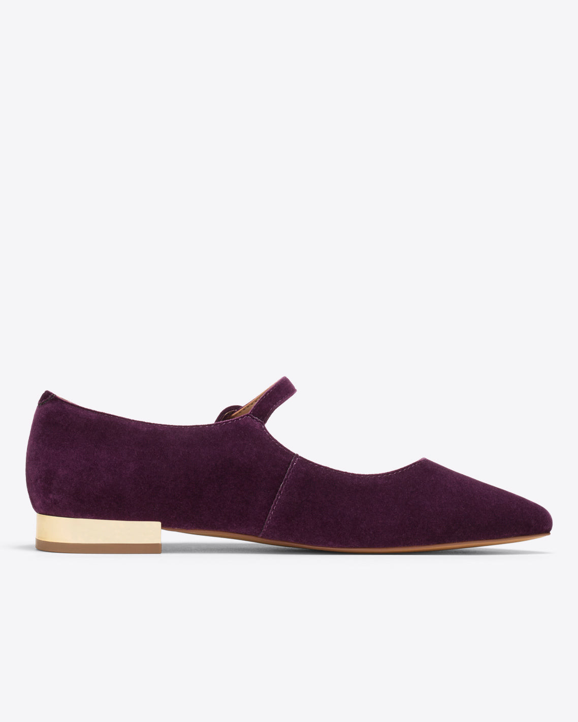Adeline Mary Jane Flats in Plum Velvet | Draper James (US)