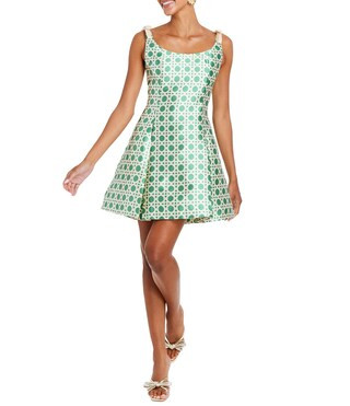 Gillian Silk Twill Blend Scoop Neck Sleeveless Mini Dress | Dillard's