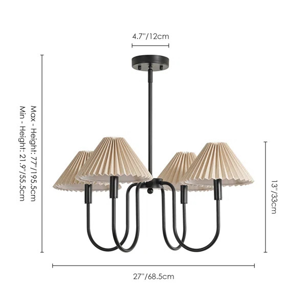 4-Light Classic / Traditional Dimmable  Chandelier | Wayfair North America