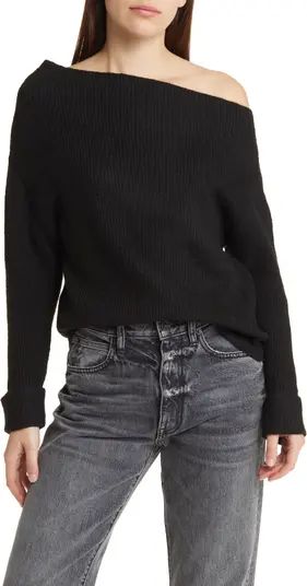 One-Shoulder Rib Sweater | Nordstrom