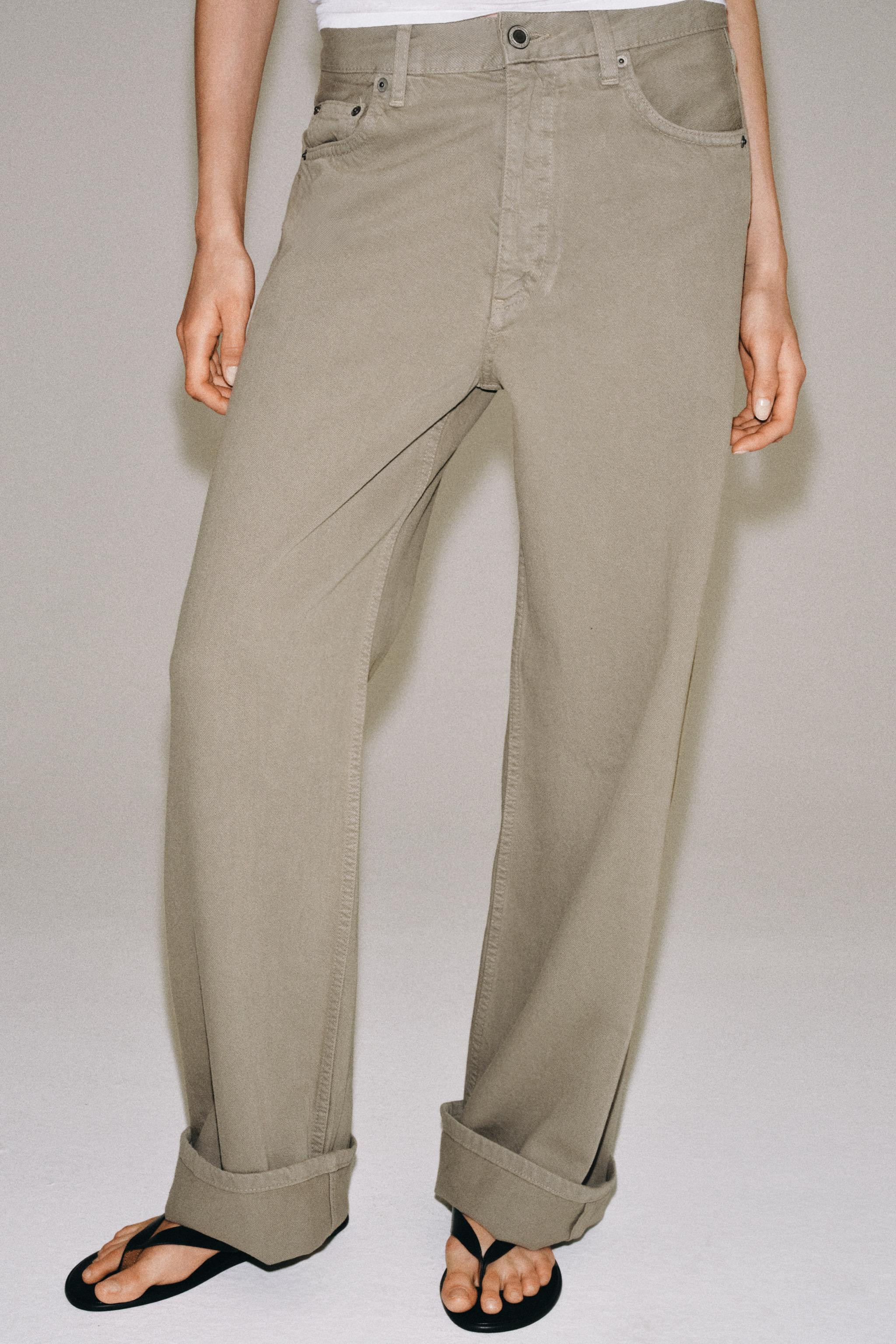 ZW COLLECTION MID-WAIST BAGGY JEANS | Zara UK