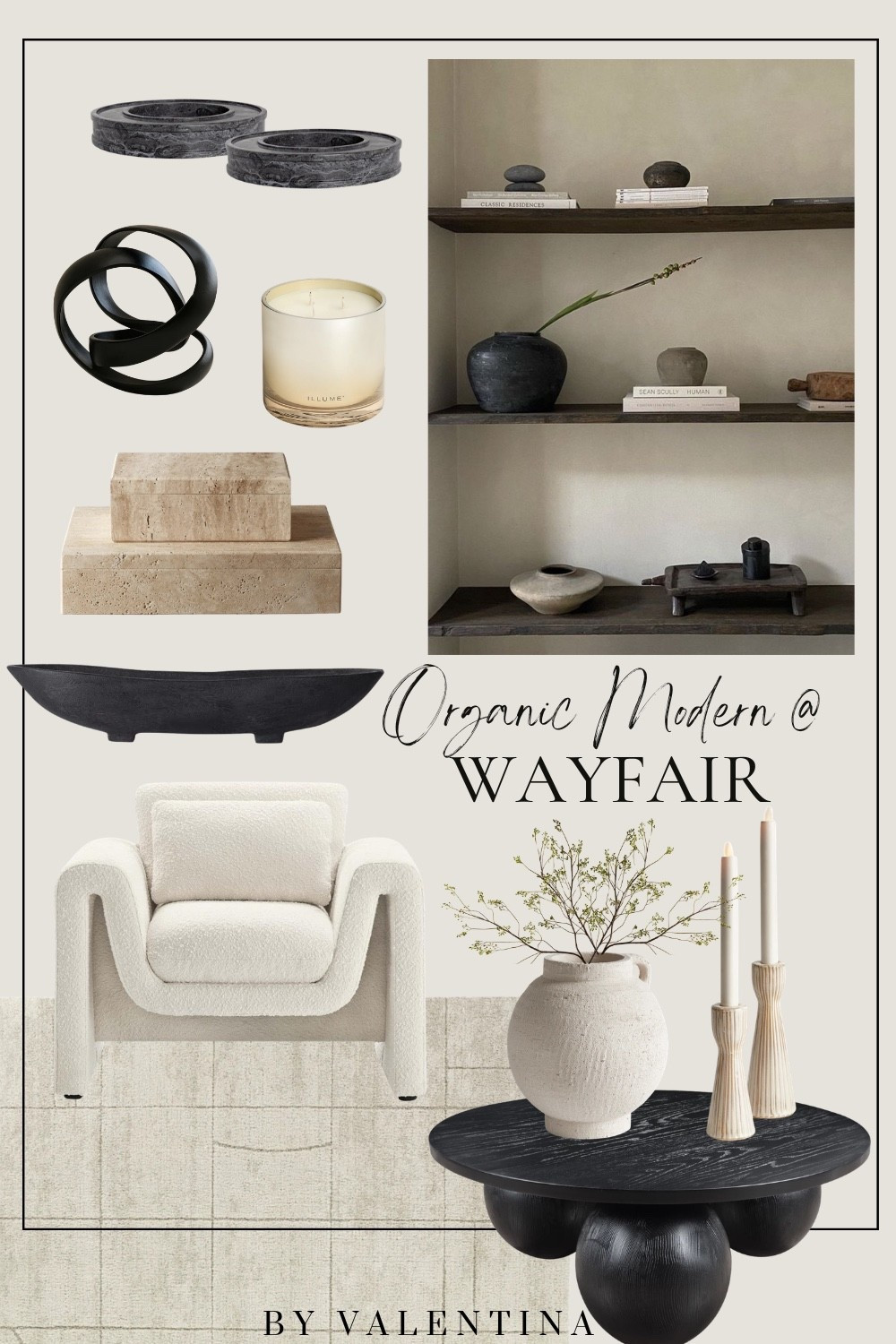 Organic modern, it takes our breath away.  Warm woods, sculptural black accents, and creamy white sofa--all the earthy-meets-modern magic we can't get enough of. And yes, it's all from Wayfair.

#LTKHome #LTKSeasonal #LTKdayinmylife