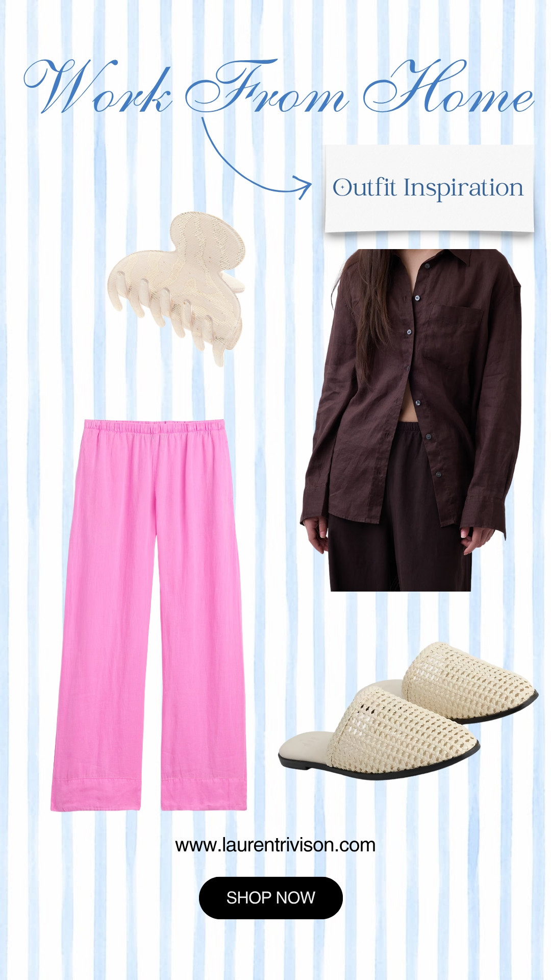 Work from home outfit! Always got to have a little pop of color and a accessory. 

 #LTKWorkwear