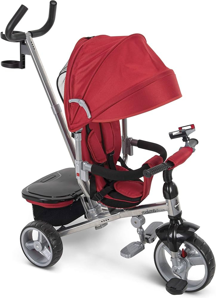 Huffy Malmö 4-in-1 Canopy Trike with Adjustable Push Handle, Folding Footrest, Removable Canopy | Amazon (US)
