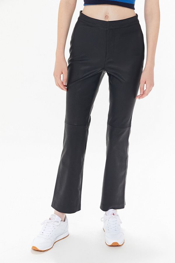 UO Faux Leather Kick Flare Pant | Urban Outfitters (US and RoW)