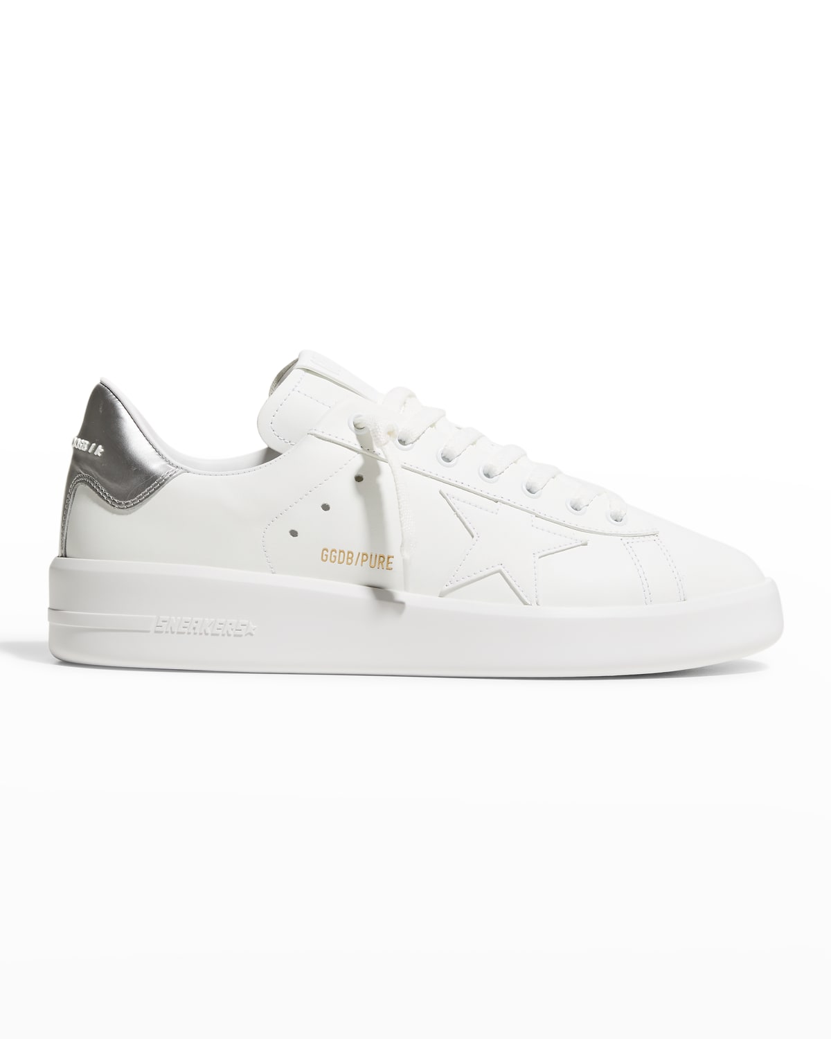 Men's Pure Star Laminated Leather Low-Top Sneakers | Neiman Marcus