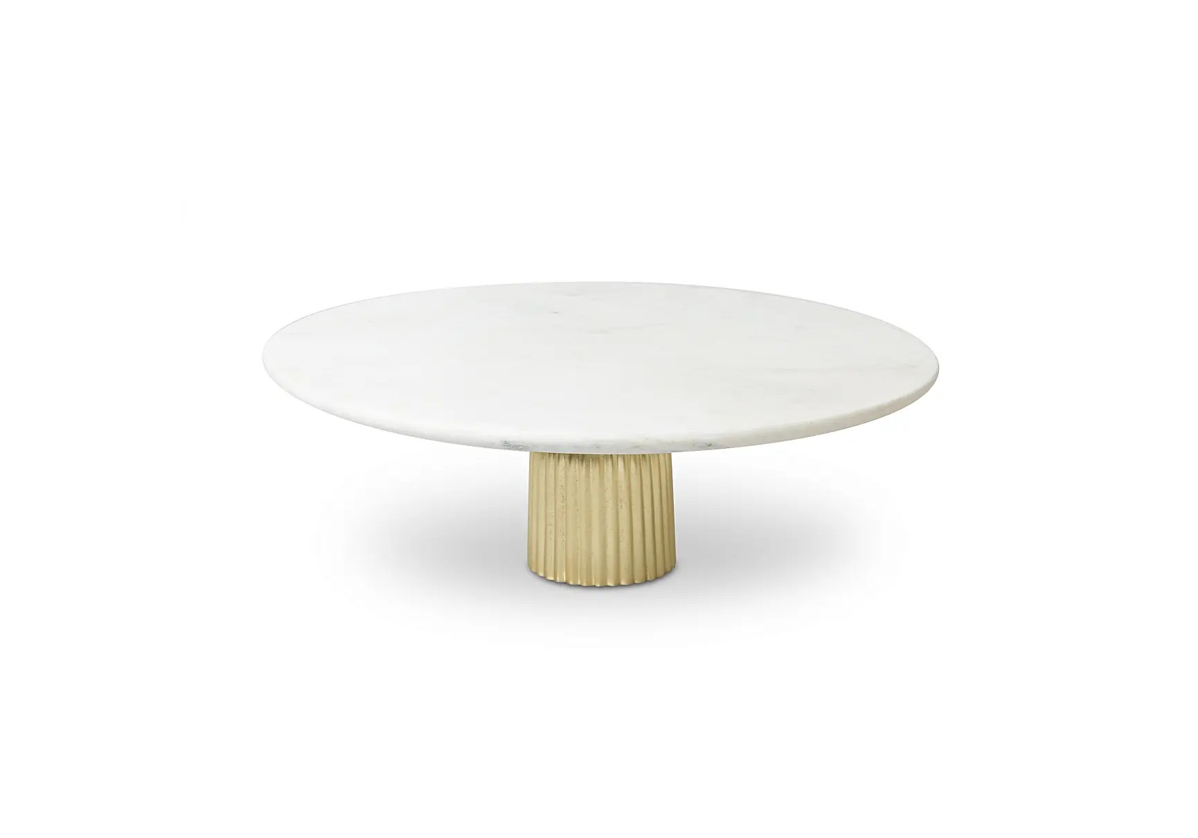 Scalloped Base Marble Cake Stand | Oliver Bonas (Global)
