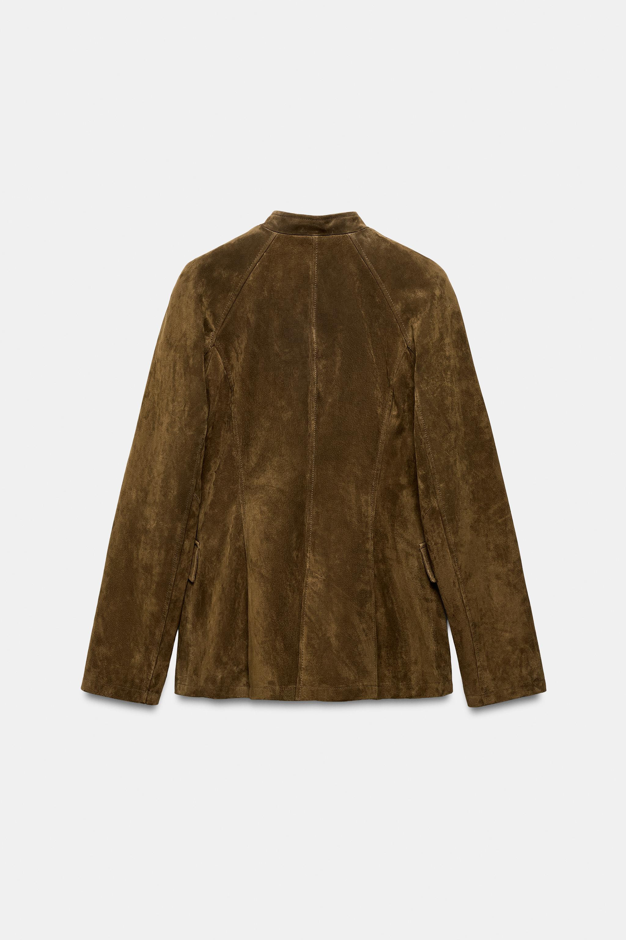 FITTED 100% SUEDE LEATHER JACKET | Zara UK