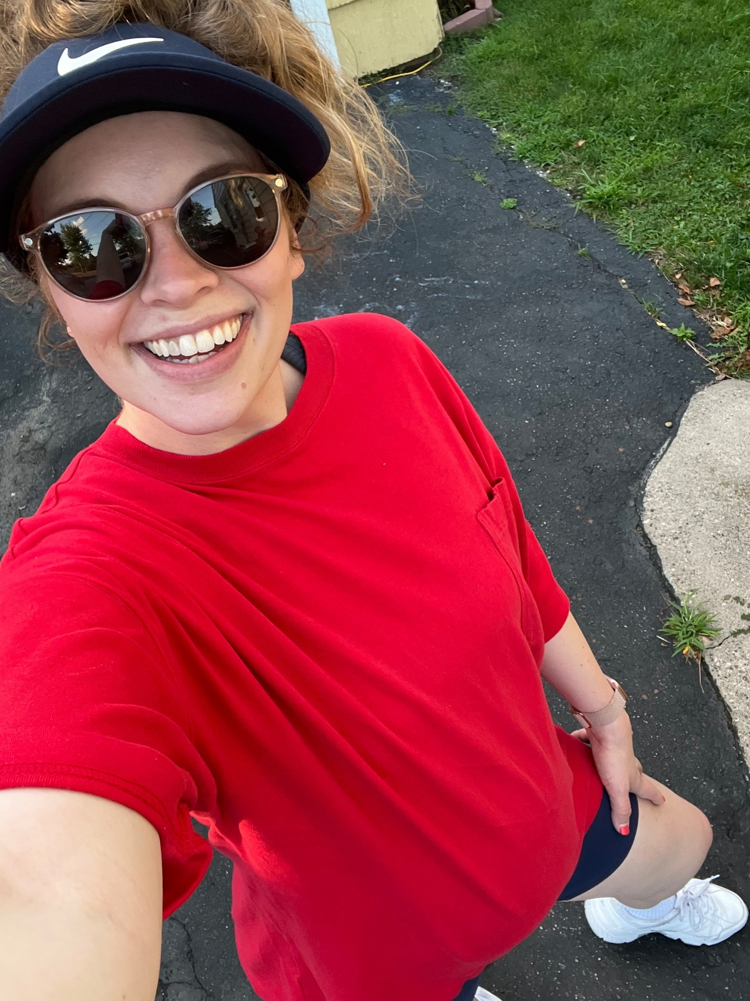 Walking fit @ 19 weeks 6 days preggo! Size medium in everything! 