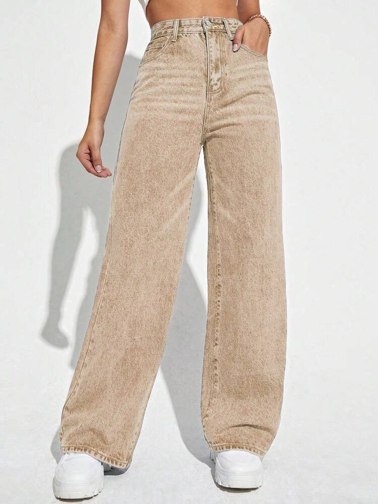 High Waist Wide Leg Jeans | SHEIN