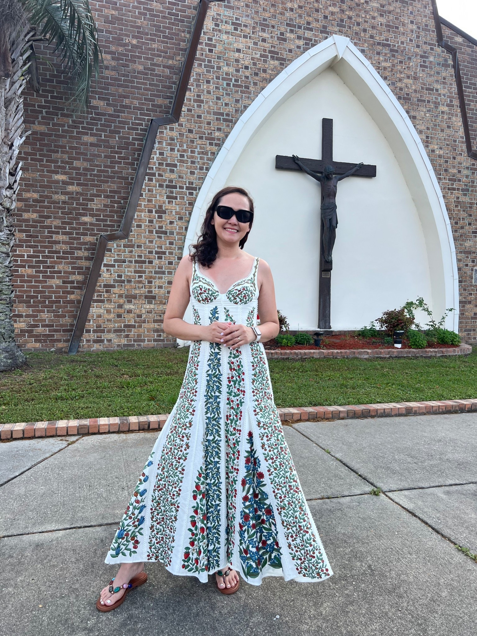 Wore this dress for Easter, this is for us itty bitty ladies! Happy Easter! I linked an affordable find too #farmrio #anthropologie 

#LTKootd