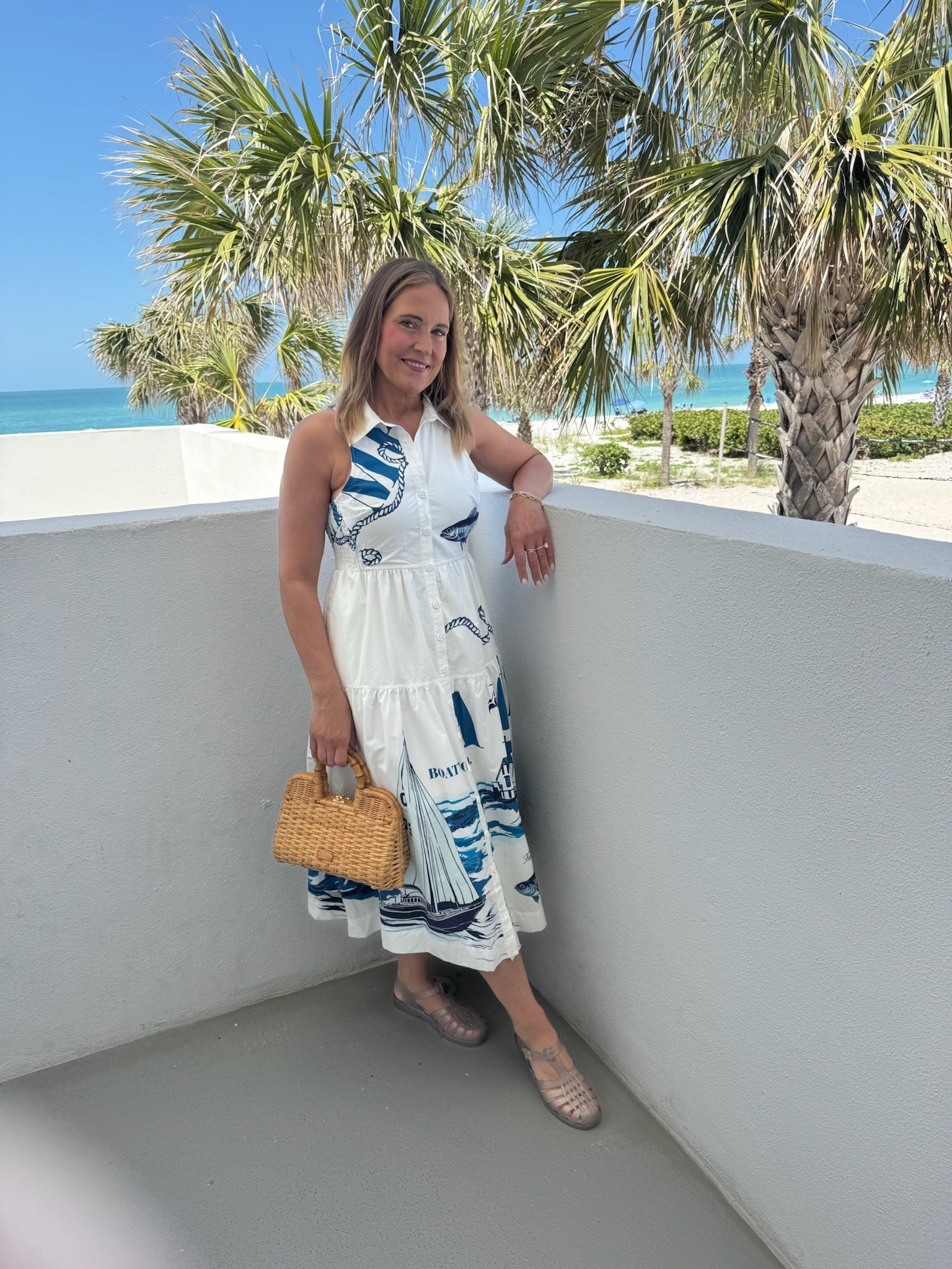 Loving this Anthropologie coastal maxi dress for a summer vacation outfit! 

#LTKOver40 #LTKSeasonal #LTKMidsize