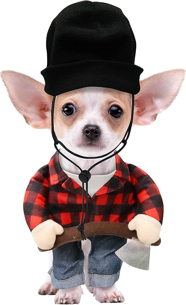 Lumberjack Dog Costume, X-Small | Amazon (US)