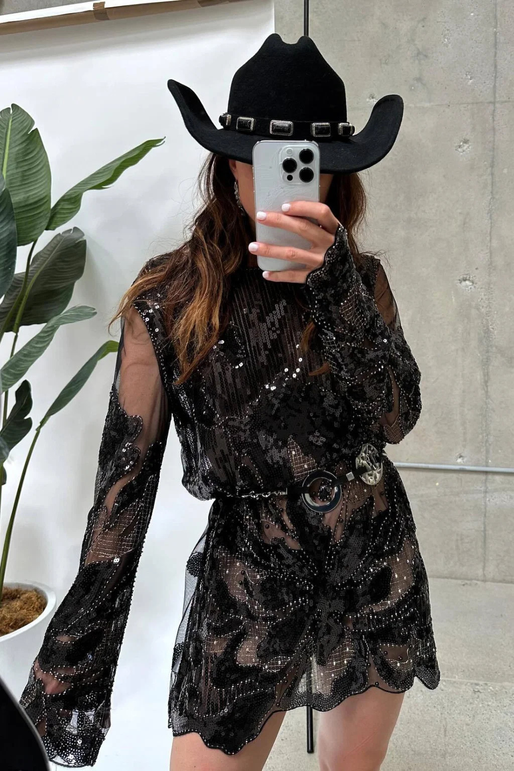 Amber Nights Black Beaded Mini Dress | 12th Tribe