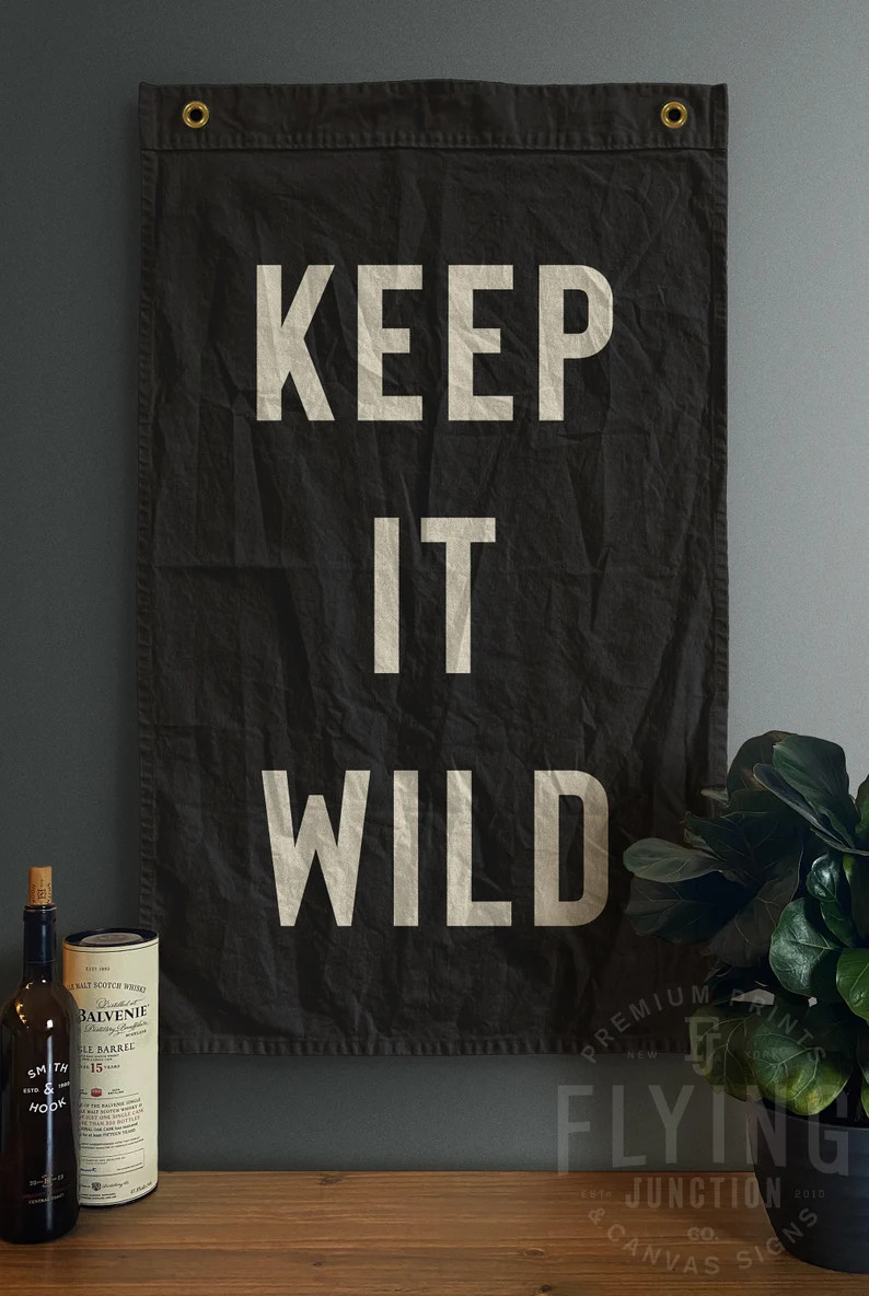 Custom Hand Painted Cotton Canvas Flag Vintage Look Wall Tapestry Home Decor Quotes Family Name B... | Etsy (US)