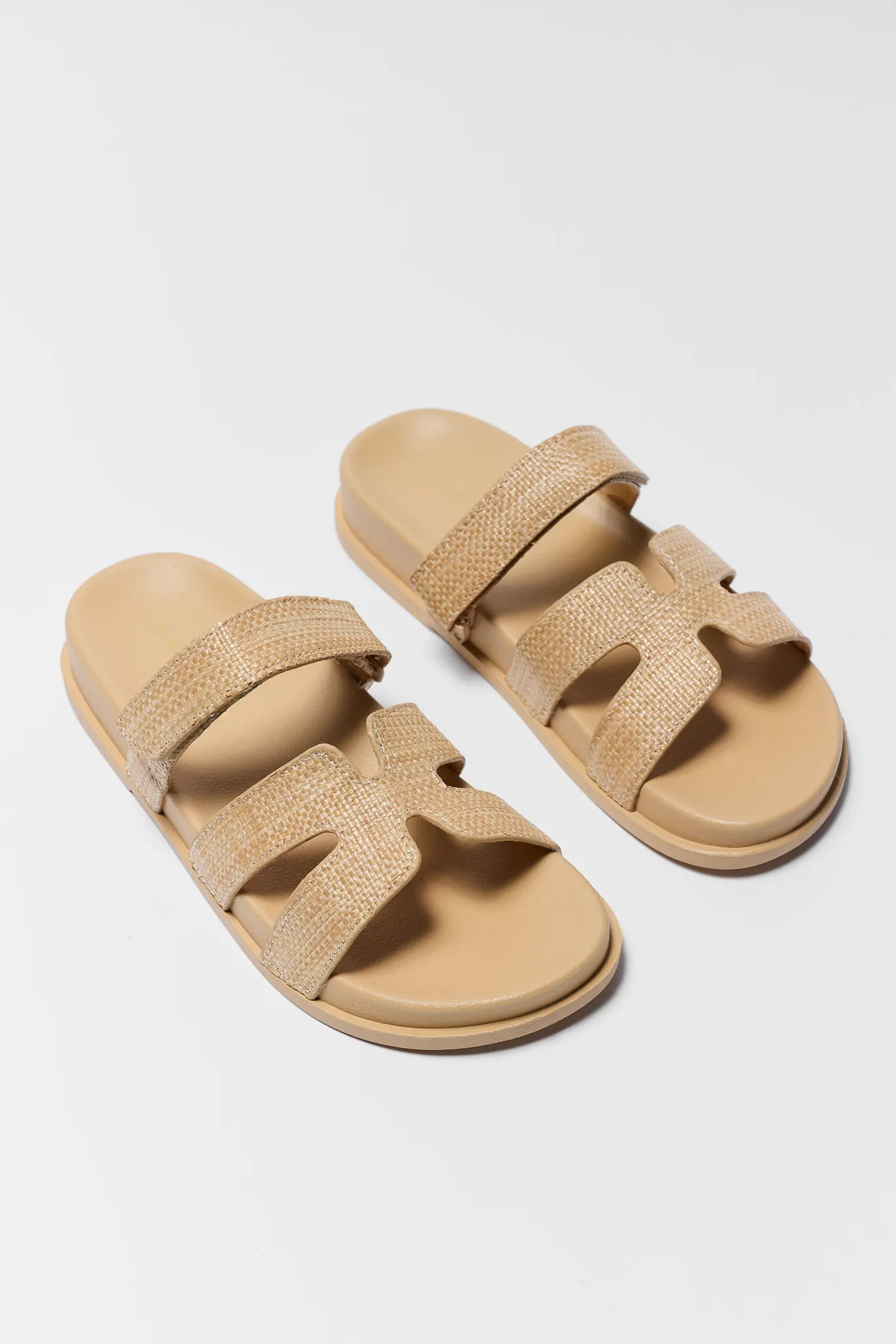Daria Tan Raffia Sandals | Avara