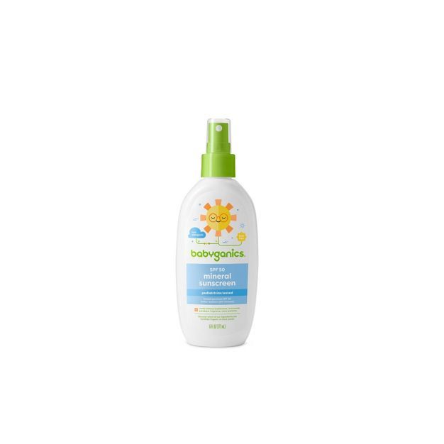 Babyganics Mineral-Based Baby Sunscreen Spray SPF 50 - 6 fl oz | Target