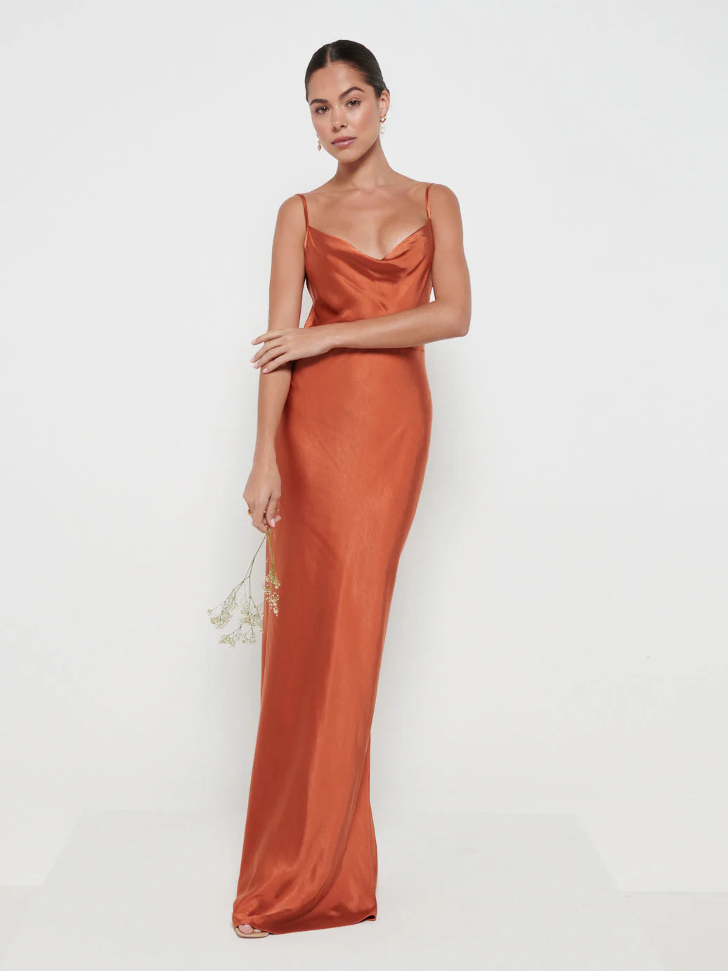 Keisha Maxi Bridesmaid Dress - Matte Copper | Pretty Lavish (UK)