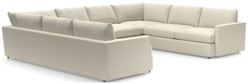 Lounge Deep 3-Piece U-Shaped Sectional | Crate and Barrel | Crate & Barrel