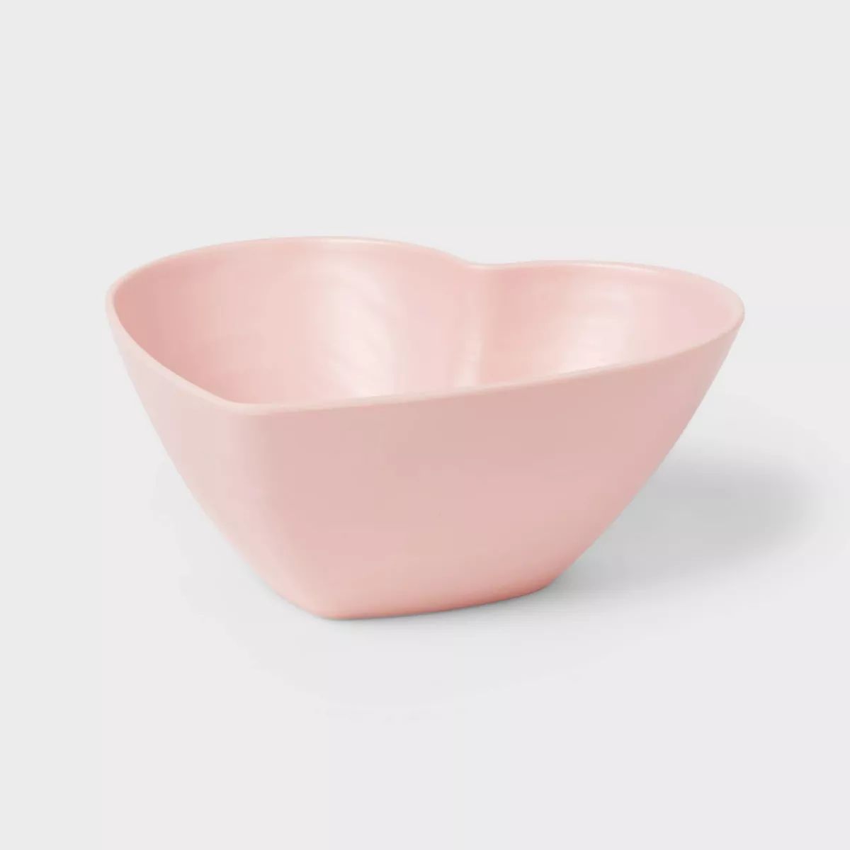 24oz Valentine's Day Melamine Figural Heart Salad Bowl Pink - Threshold™ | Target