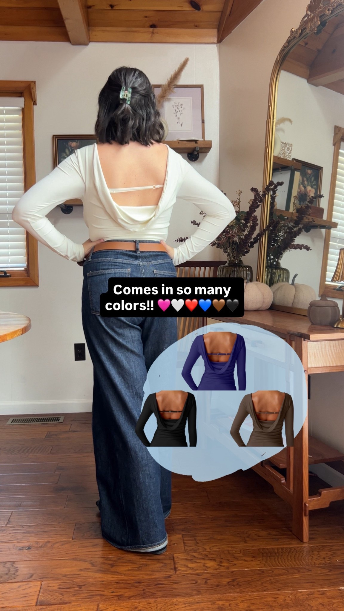 QINSEN cowl back swoop back top from Amazon! Under $30! 

#LTKSeasonal #LTKSaleAlert #LTKFindsUnder50