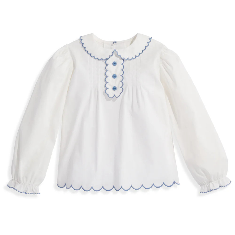 Scallop Trim Blouse | bella bliss 