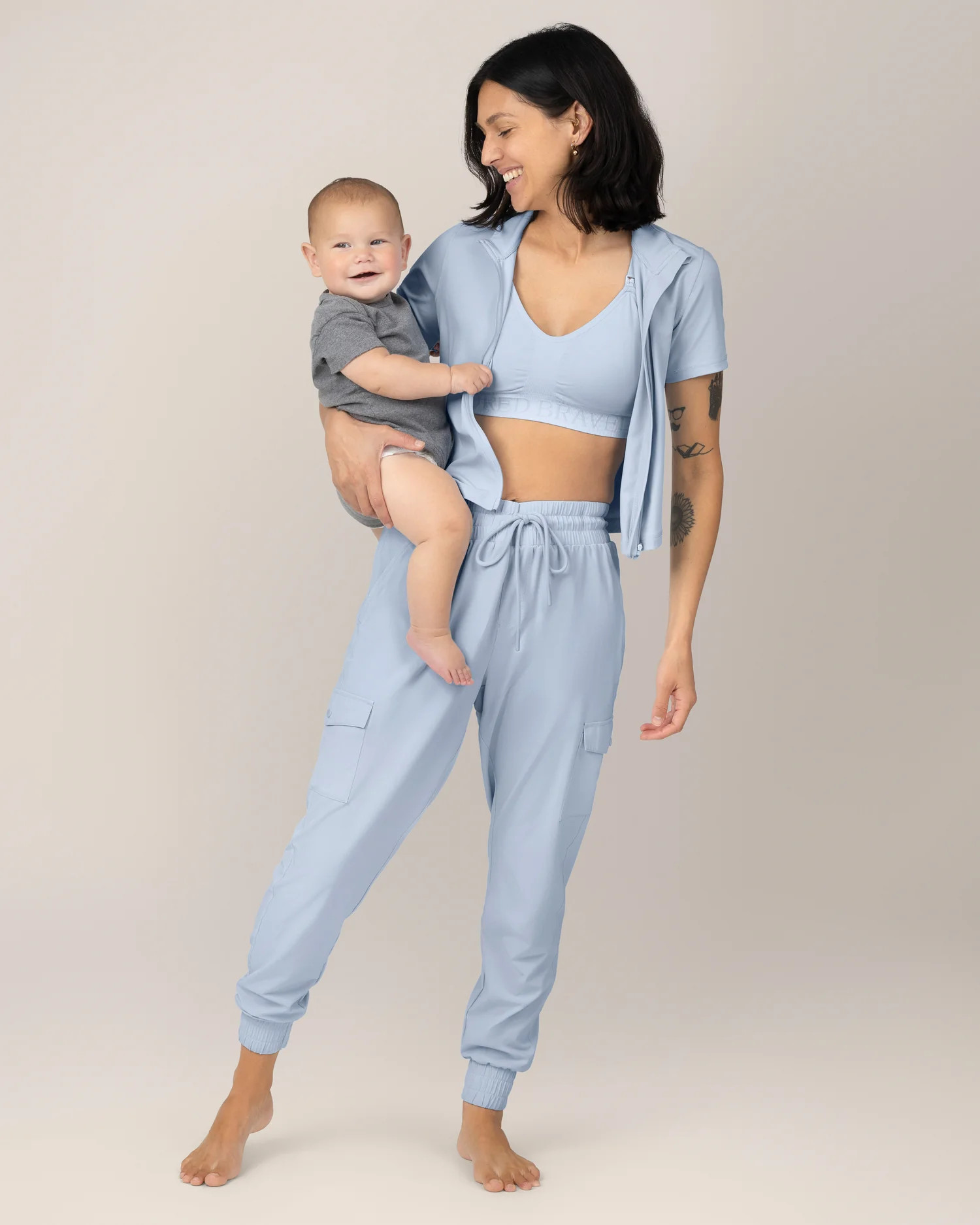 Remy Maternity & Postpartum Cargo Jogger | French Blue - Kindred Bravely | Kindred Bravely