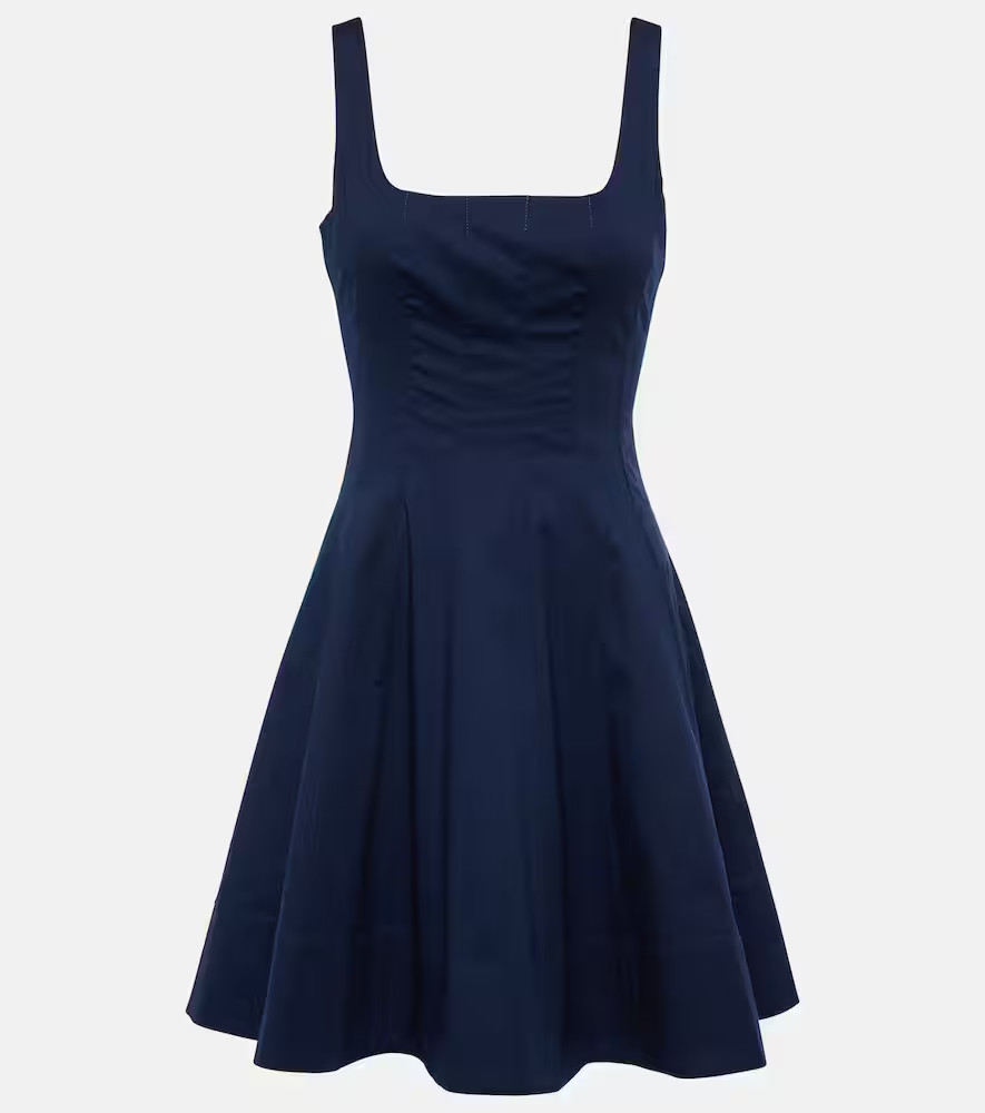 Staud Wells cotton poplin minidress | Mytheresa (UK)