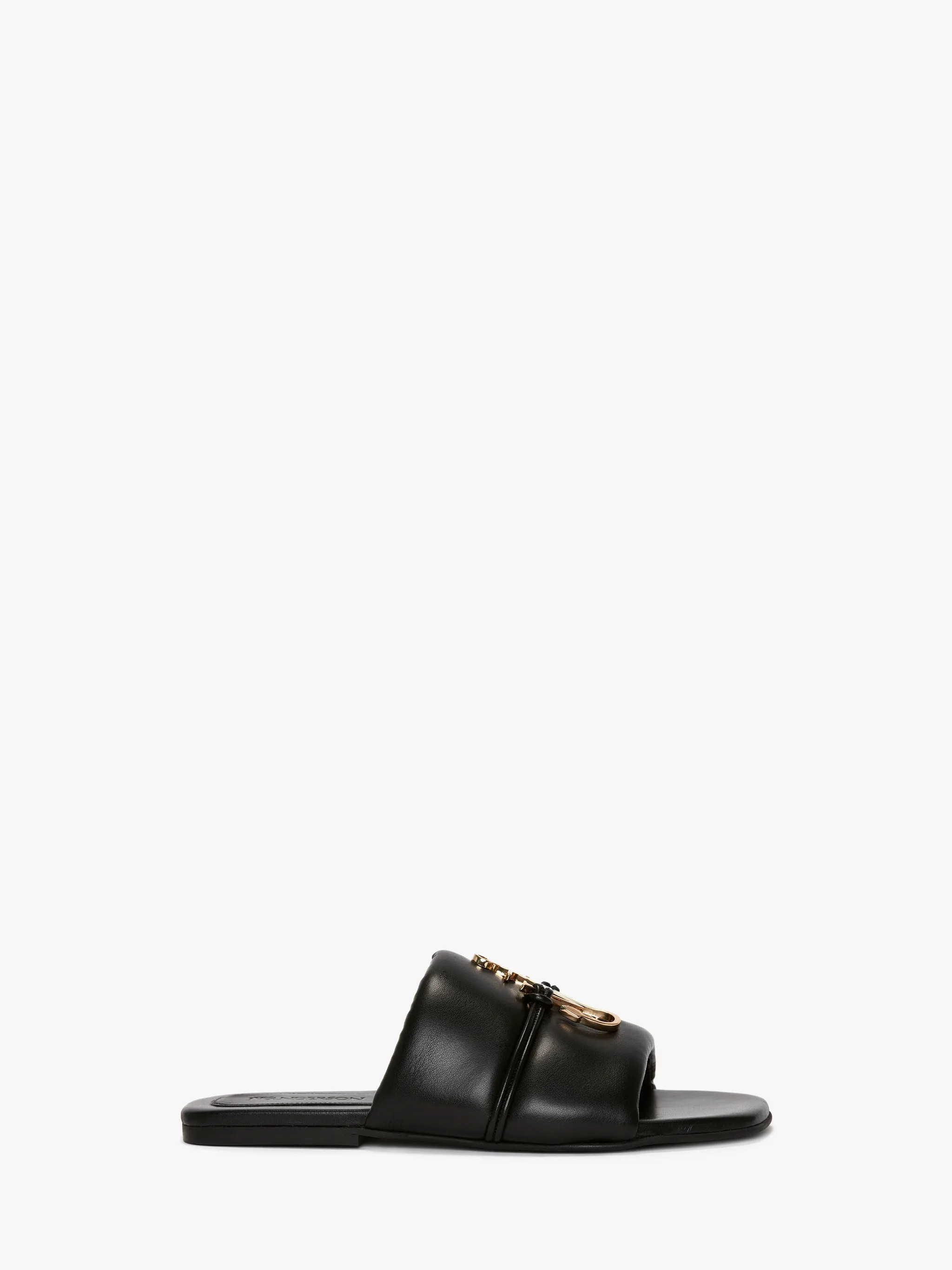 ANCHOR LOGO LEATHER SLIDES in [object Object] | JW Anderson | JW Anderson