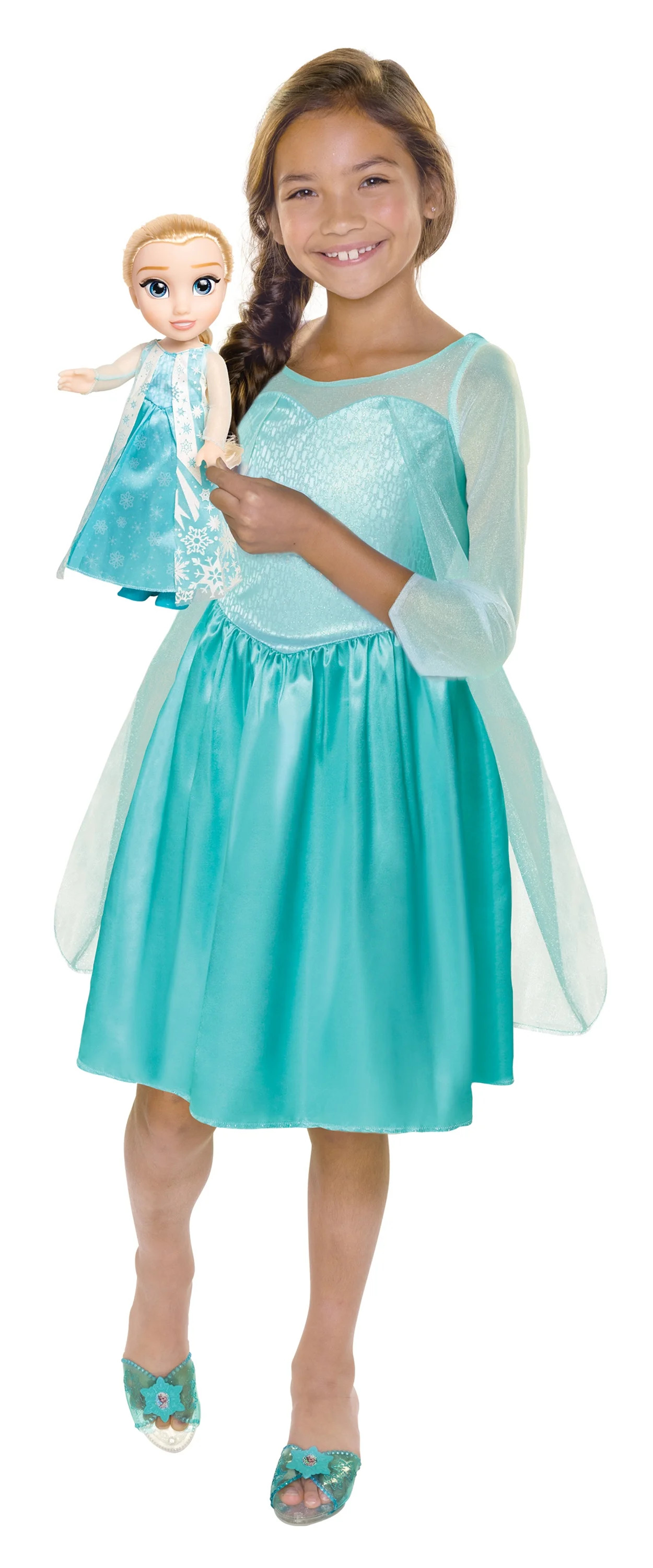 Disney Princess Elsa Doll and Dress Roleplay for Girls Ages 4-6 - Walmart.com | Walmart (US)