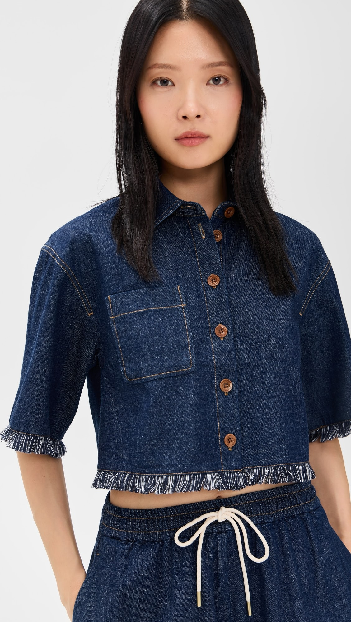 Rhiannon Fringe Denim Shirt | Shopbop
