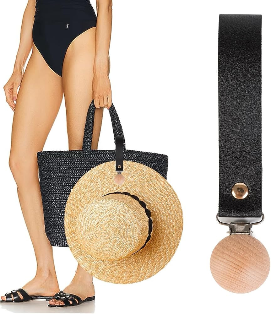 Hat Clip for Travel on Bag,Clips to Hold Christmas Stockings,Strong Wooden Clip for Hanging Sun S... | Amazon (US)