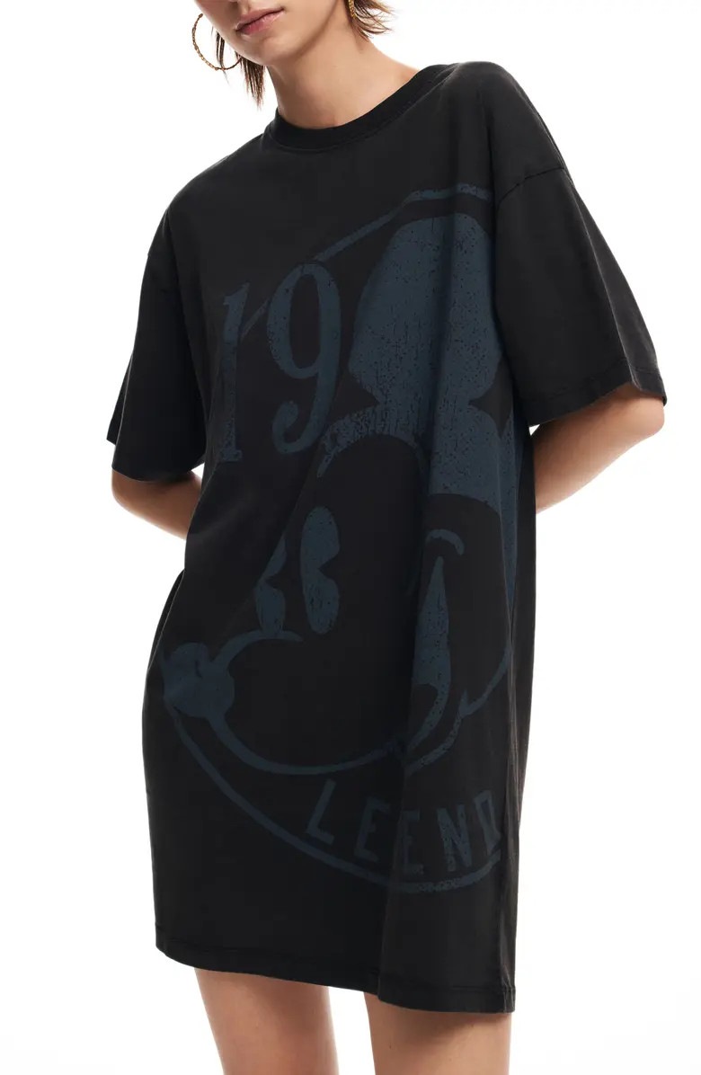 Desigual Mickey Mouse Cotton Graphic T-Shirt Dress | Nordstrom | Nordstrom