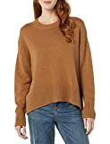 Daily Ritual Women's Boxy Crewneck Sweater, Camel, X-Small | Amazon (US)