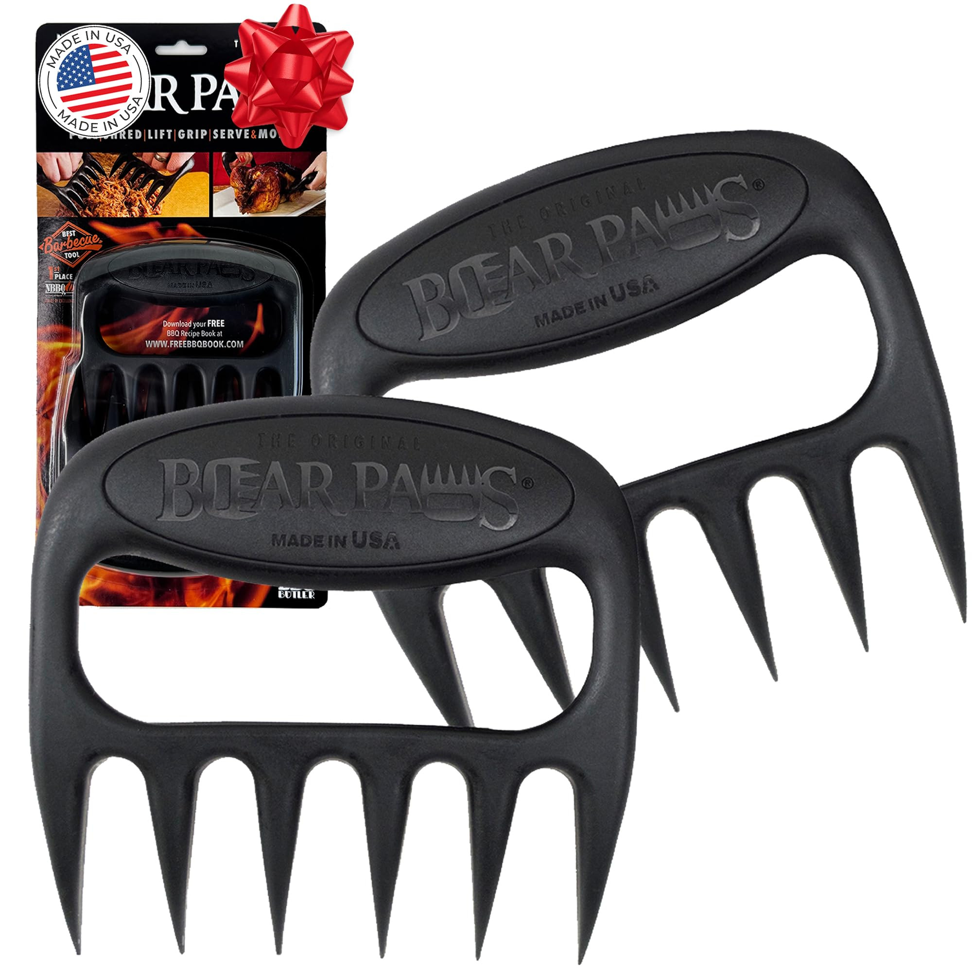 Bear Paws Meat Claws - The Original Meat Shredder Claws for Pulled Pork, USA Made - Easily Lift, ... | Amazon (US)