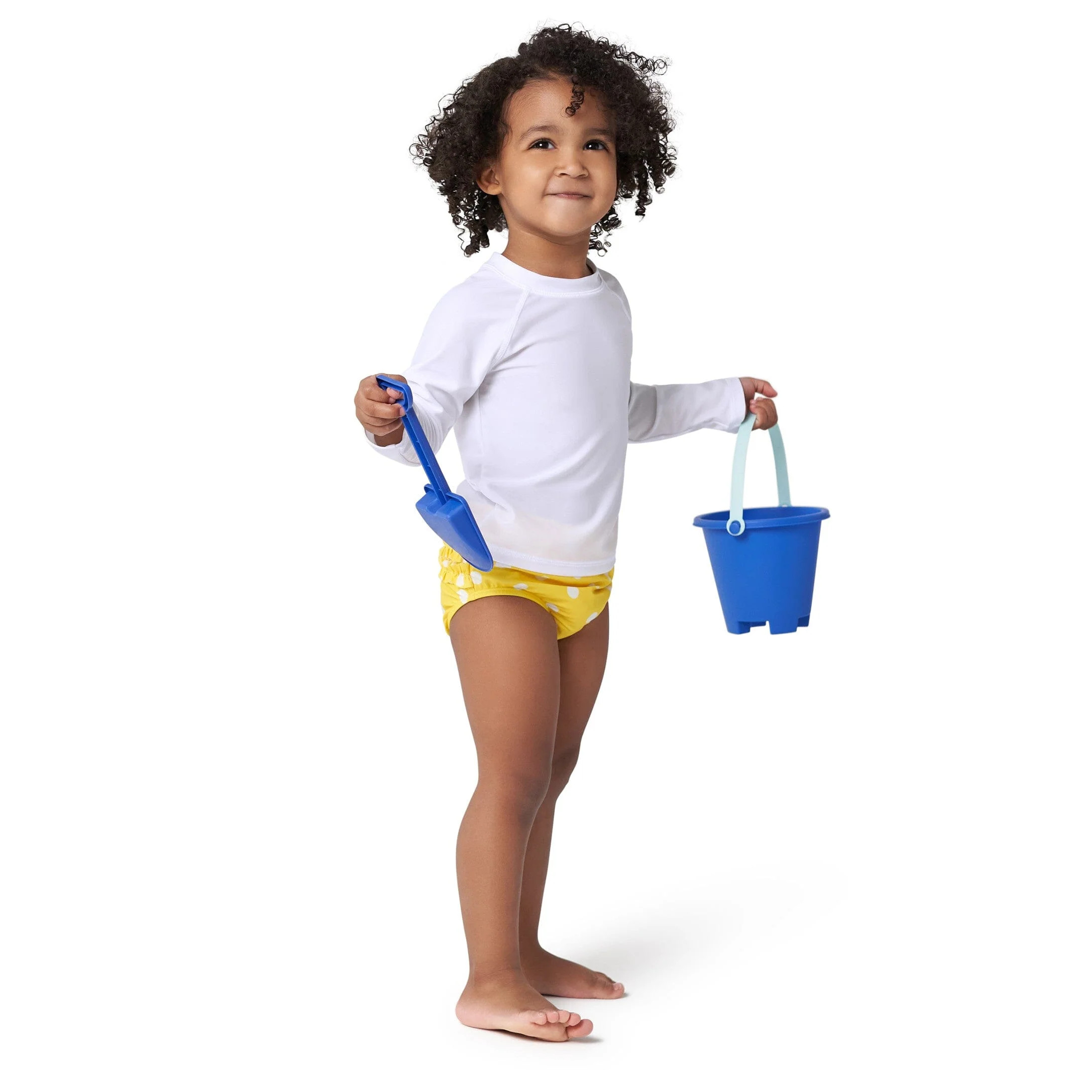 Baby & Toddler Neutral UPF 50+ White Rash Guard | Gerber Childrenswear