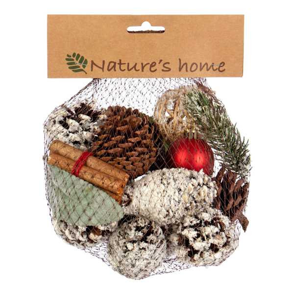 Red Holiday Pinecones | At Home